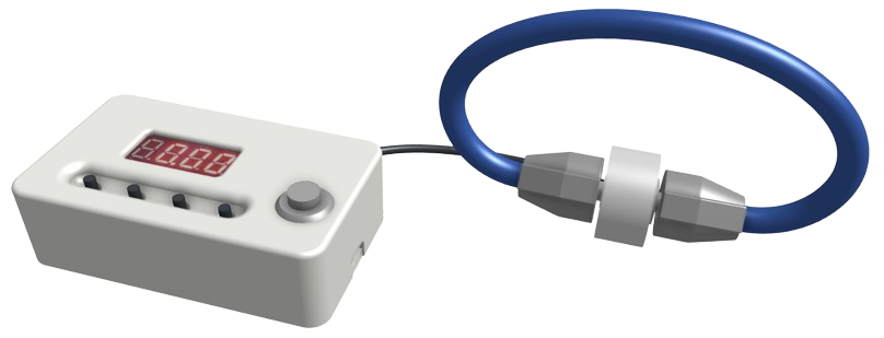 Splayometer digital model with display module and finger ring attachments